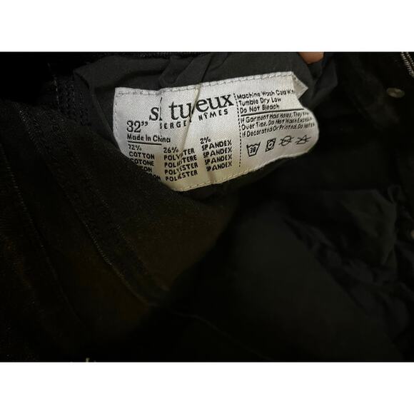 Si Tu Veux Marc Jeans Black Wash Superstack Mens Size 32 - Picture 5 of 5